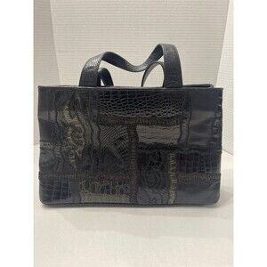 Sharif USA Vintage Multi-Texture Patchwork Tote Bag
